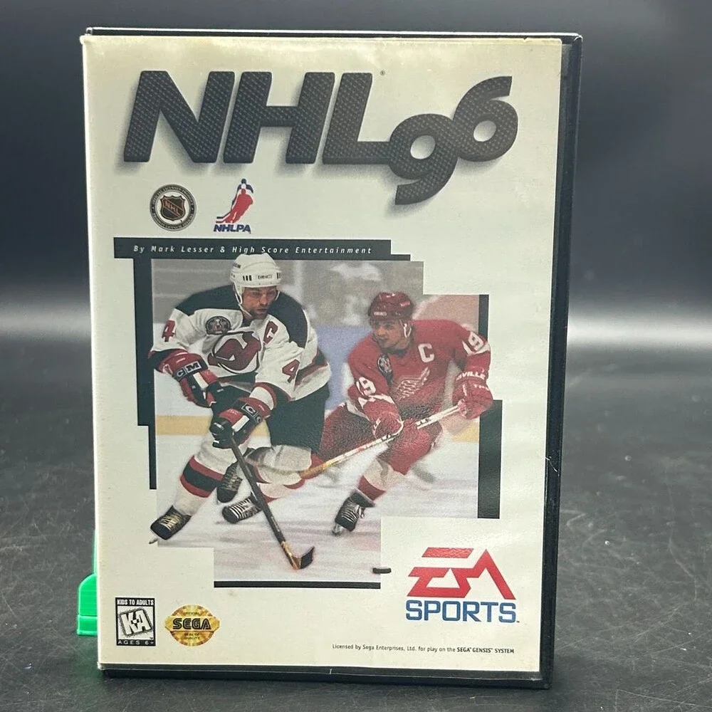 NHL 96 GEN EA Sports 16-Bit (Sega Genesis, 1995) Complete W/ Manual